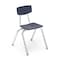 Virco 3000 Series 16" Classroom Chair, 3rd - 4th Grade with Nylon Glides - Navy Seat 3016 - alternate 1